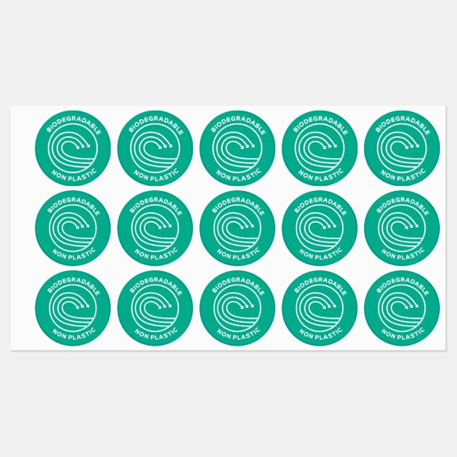 Biodegradable Sticker / Non Plastic For Packaging (Sheet)