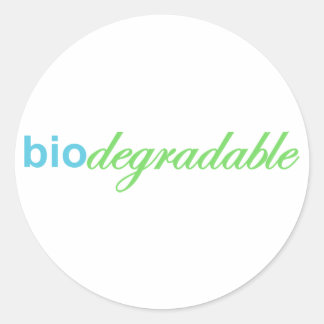 Biodegradeable Classic Round Sticker