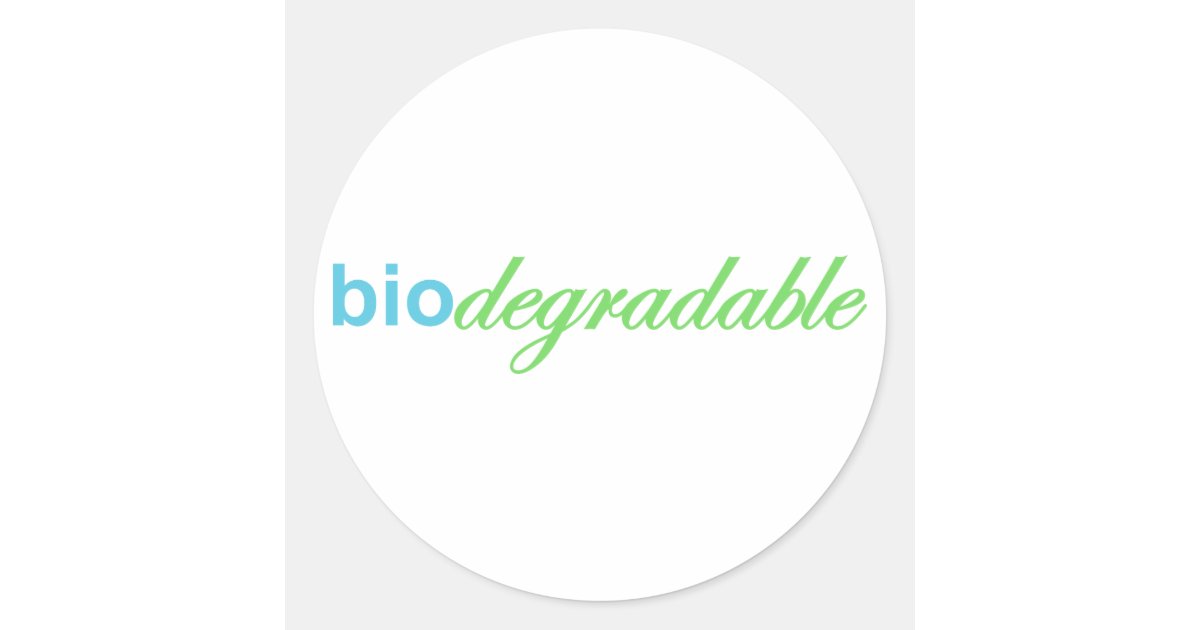 Biodegradeable Classic Round Sticker | Zazzle