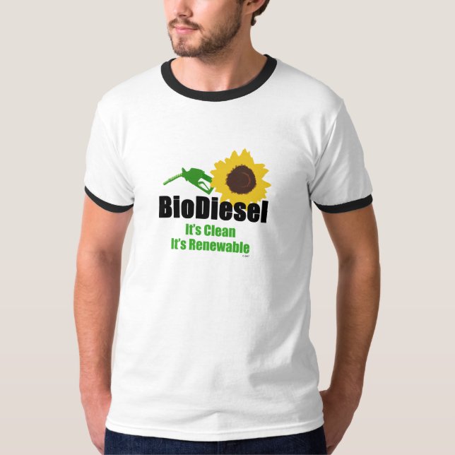 BioDiesel A Clean Renewable Alternative Energy T-Shirt (Front)