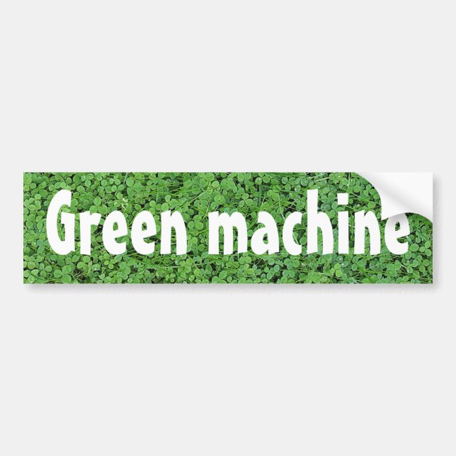 Biodiesel Powered Green Machine Bumper Sticker (Front)