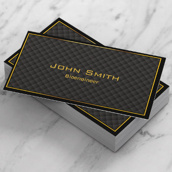 Bioengineer Modern Gold Frame Diamond Grids Business Card by cardfactory at Zazzle