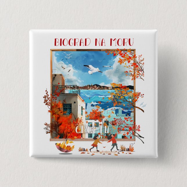 Biograd na moru 2 button (Front)