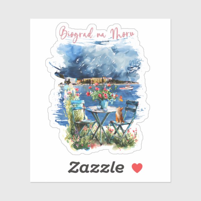 Biograd na moru 3 sticker (Sheet)