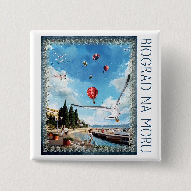 Biograd na moru 4 button (Front)