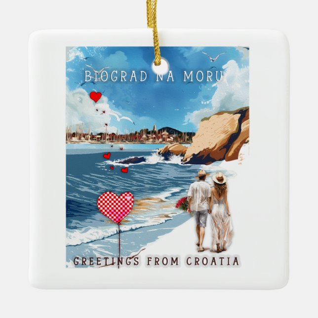 Biograd na moru 5 ceramic ornament (Front)
