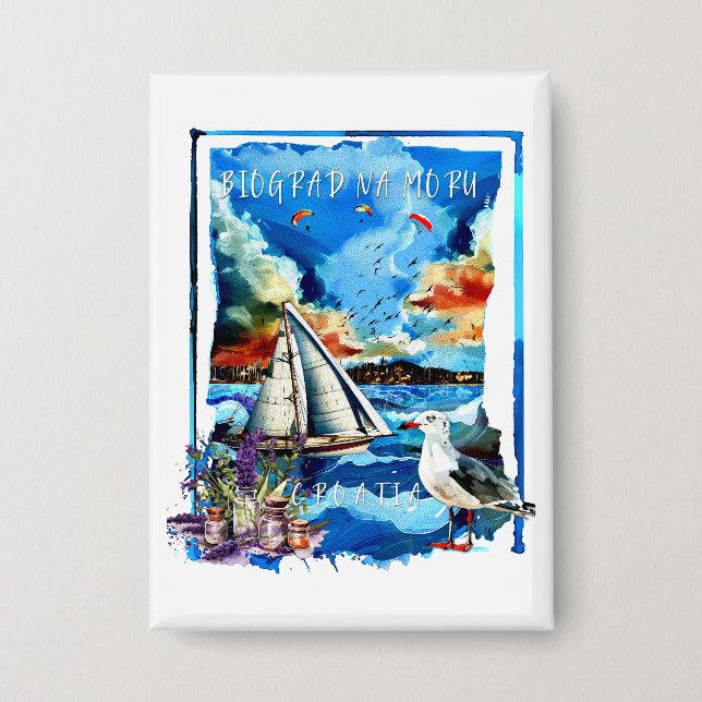 Biograd na Moru Button (Front)