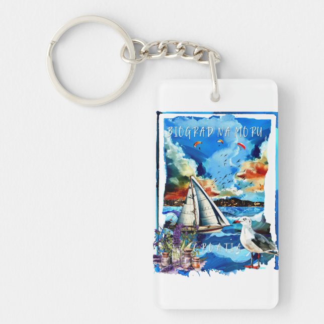 Biograd na Moru Keychain (Front)