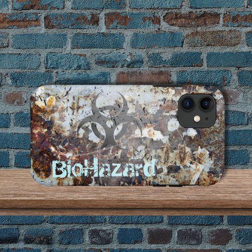 BioHazard Apocalyptic Rusted Grunge iPhone 11 Case