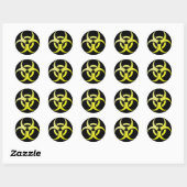 BioHazard Classic Round Sticker | Zazzle