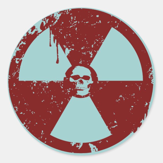 BioHazard Classic Round Sticker (Front)
