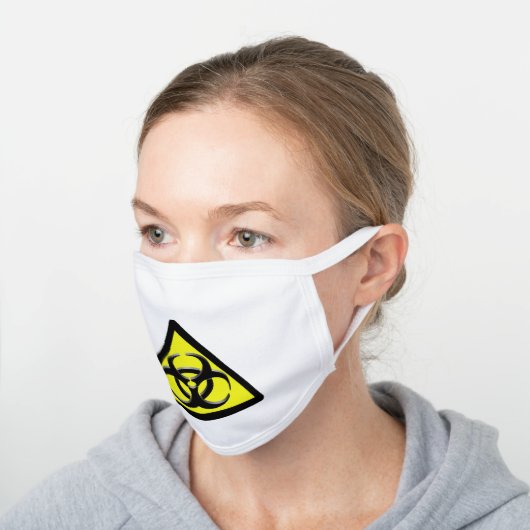 Biohazard Cotton Cloth Face Mask (Angled)