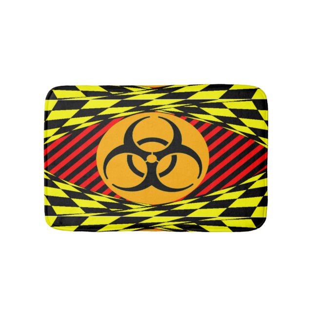 Biohazard Design by Kenneth Yoncich Bathroom Mat (Front)