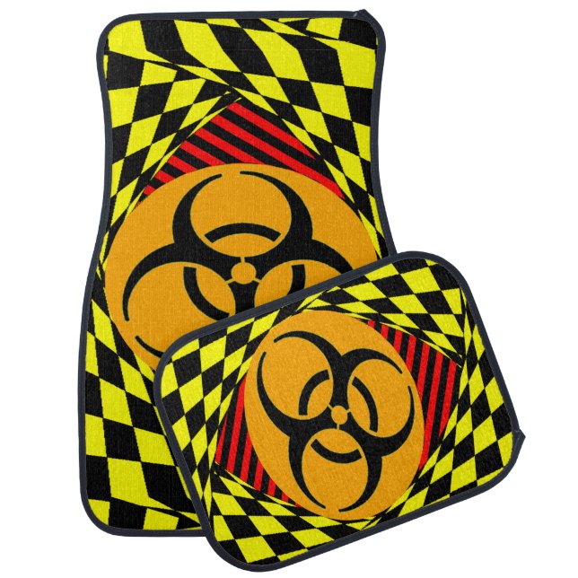 Biohazard Design by Kenneth Yoncich Car Mat (Set)