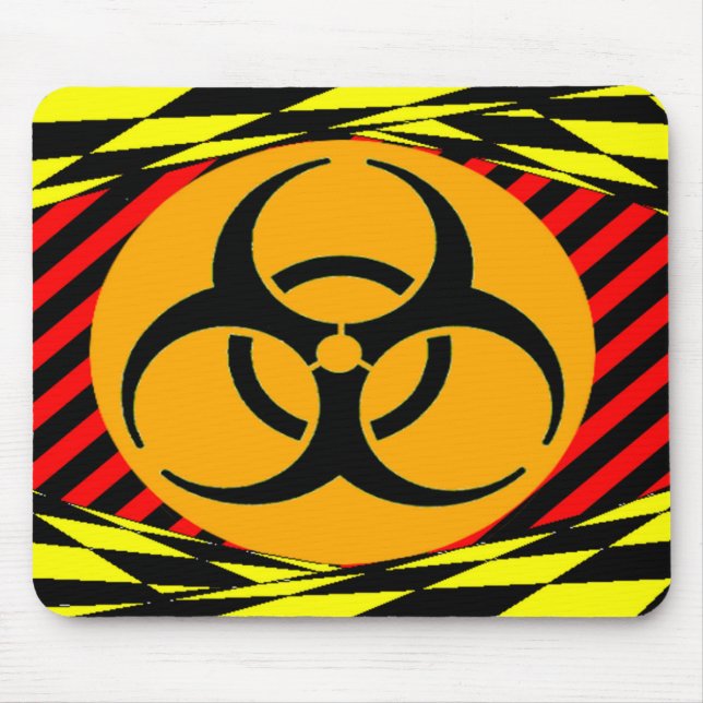 Biohazard Design by Kenneth Yoncich Mouse Pad (Front)