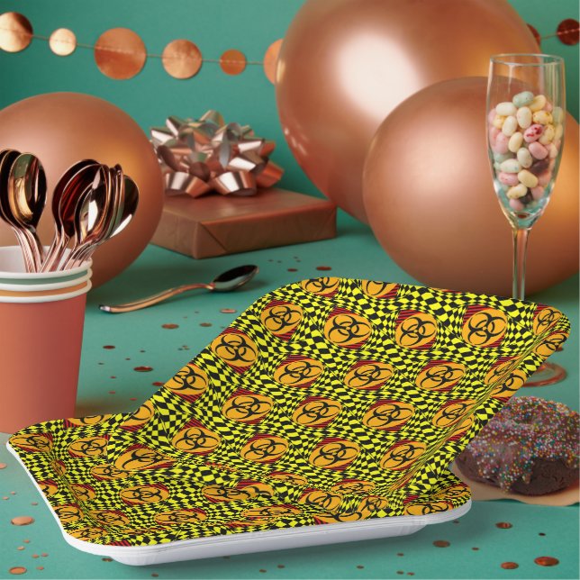 Biohazard Design by Kenneth Yoncich Paper Plates (Multi)