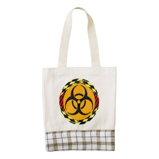 Biohazard Design Zazzle HEART Tote Bag