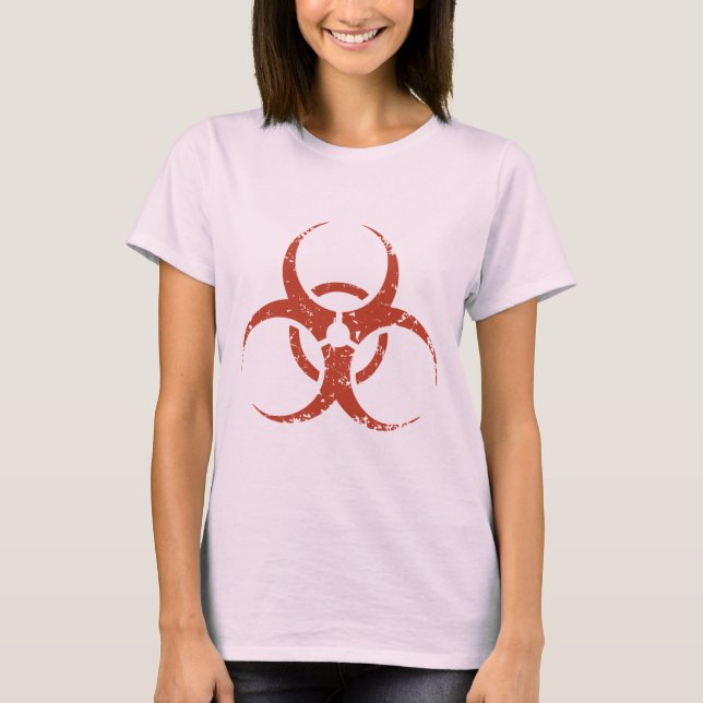 Biohazard -dist -red T-Shirt (Front)