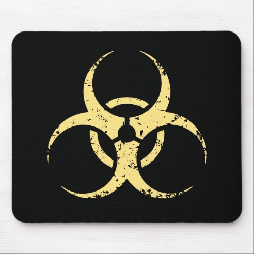 Biohazard _dist _yellow mouse pad
