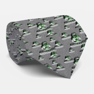 biohazard fallout contamination sign toxic green tie