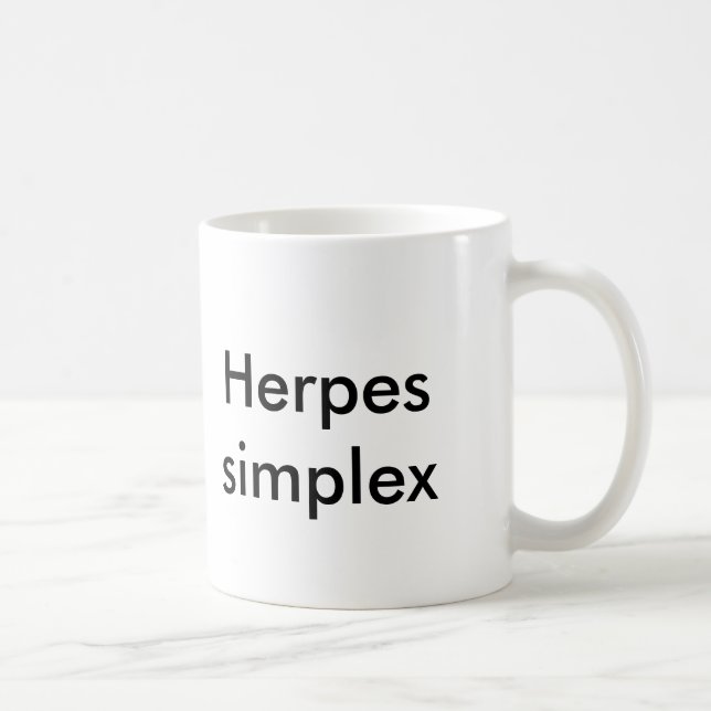 Biohazard Herpes simplex mug (Right)