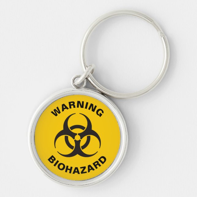 Biohazard Icon Keychain (Front)