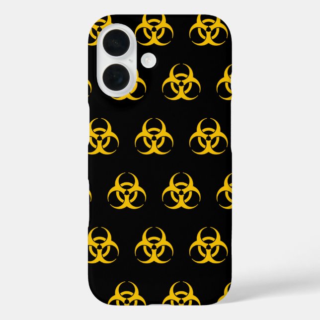 Biohazard Icon Pattern Case-Mate iPhone Case (Back)