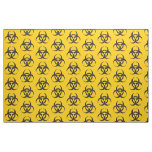 Biohazard Icon Pattern Fabric