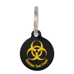 Biohazard Icon Pet ID Tag