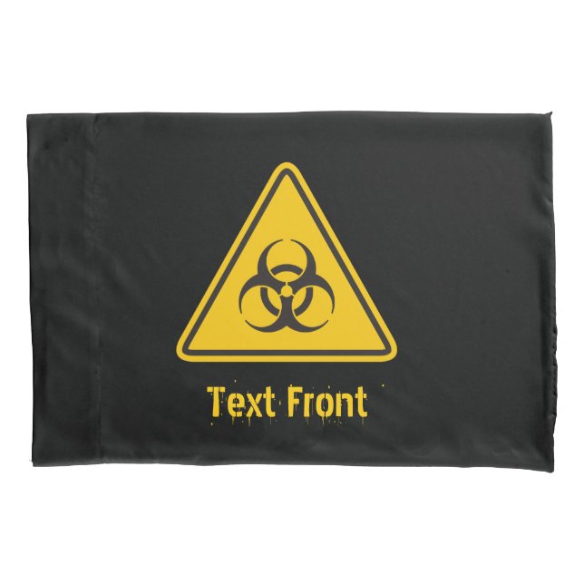 Biohazard Icon Pillow Case (Front)