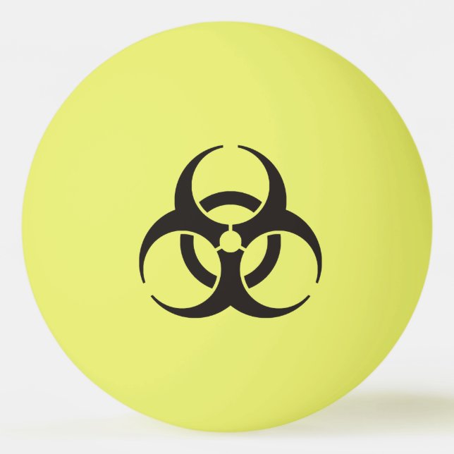 Biohazard Icon Ping Pong Ball (Front)