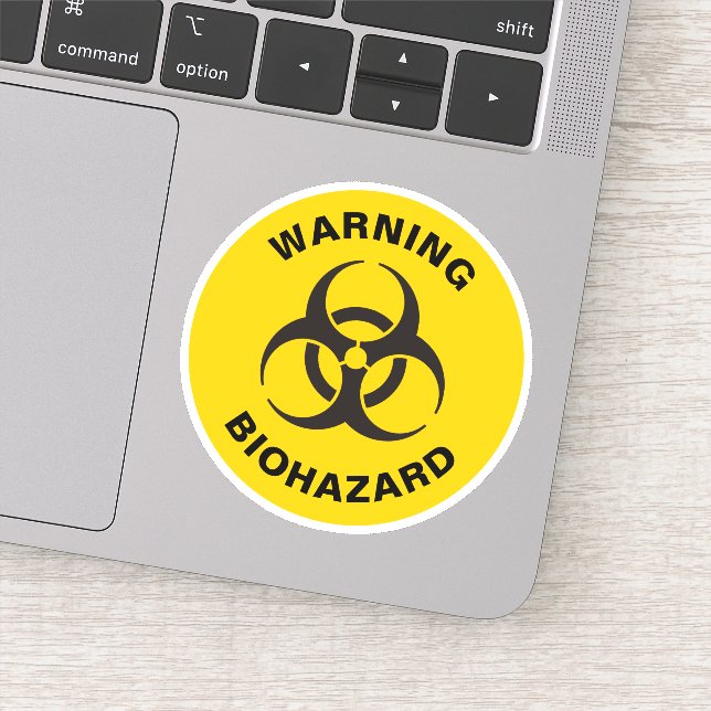 Biohazard Icon Sticker (Detail)