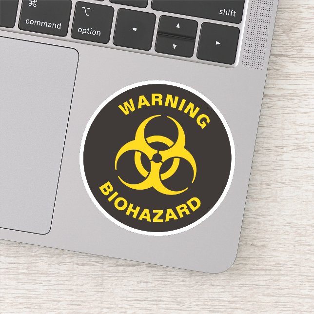 Biohazard Icon Sticker (Detail)