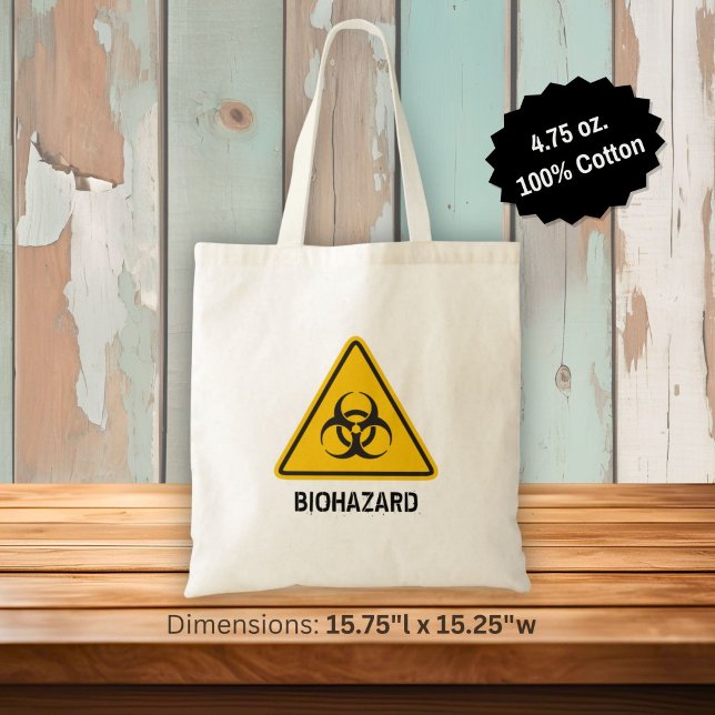 Biohazard Icon Tote Bag (Creator Uploaded)