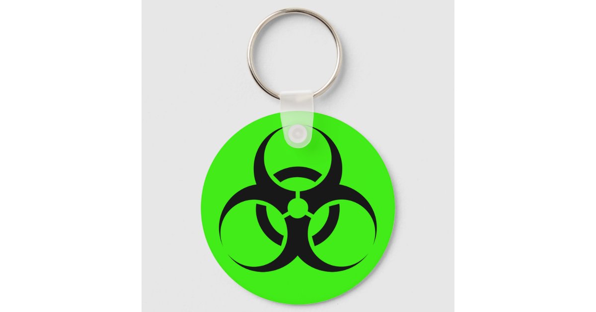 Biohazard Keychain | Zazzle