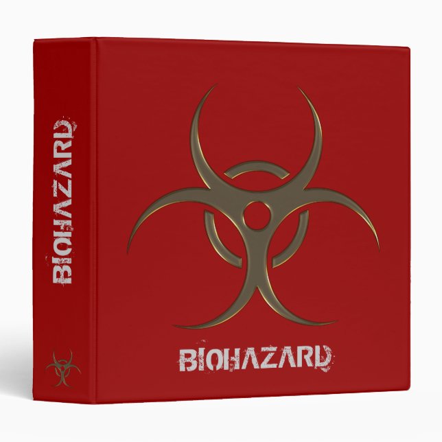 Biohazard organizer - 1.5" Binder (Front/Spine)