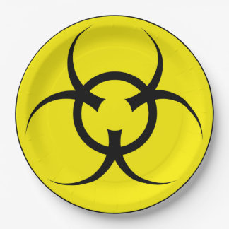 Biohazard Paper Plates. Paper Plates