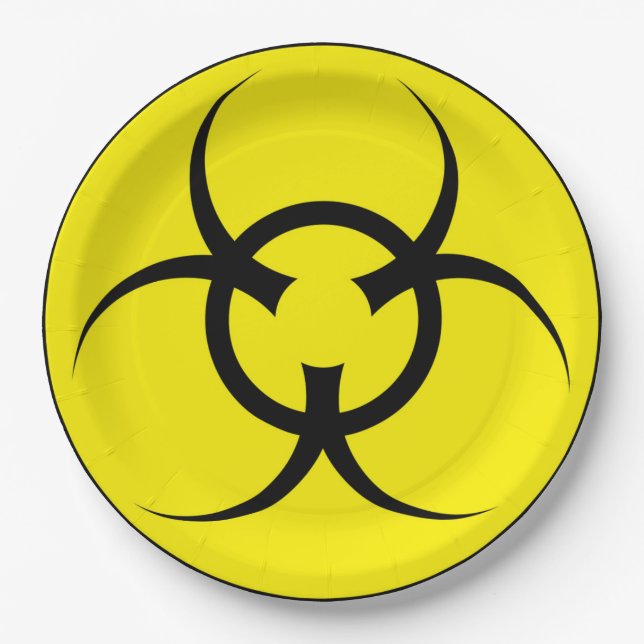 Biohazard Paper Plates. Plates (Front)