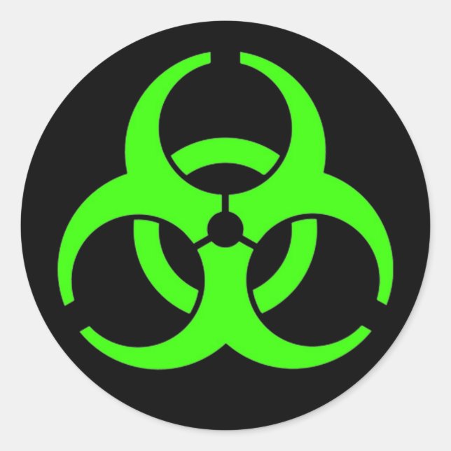 Biohazard Round Stickers (Front)