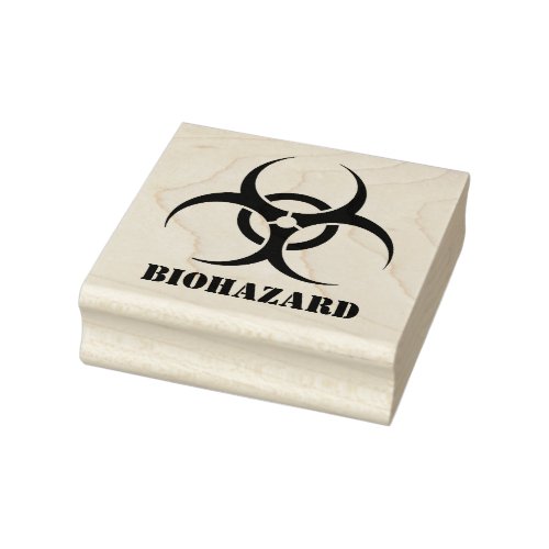 Biohazard Rubber Stamp