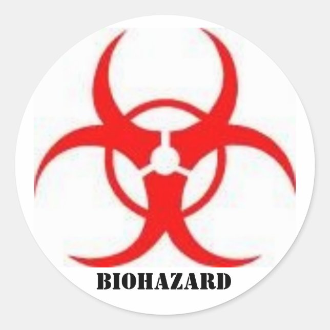 biohazard sign stickers (Front)