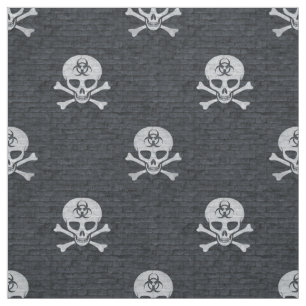 Biohazard Skull Fabric