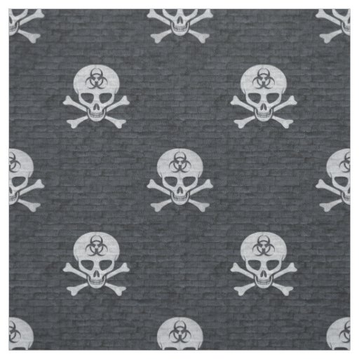 Biohazard Skull Fabric