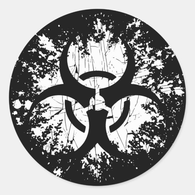 Biohazard -Splat Classic Round Sticker (Front)