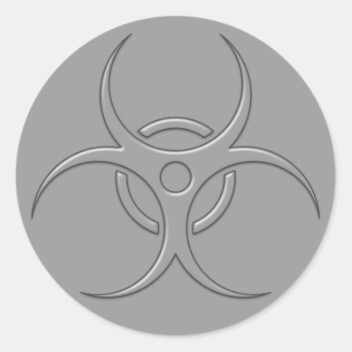 Biohazard Symbol Classic Round Sticker