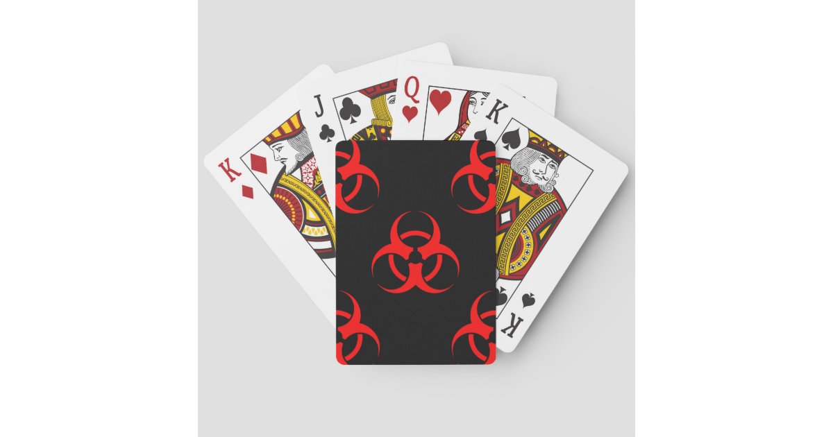 Biohazard Symbol Playing Cards Zazzle