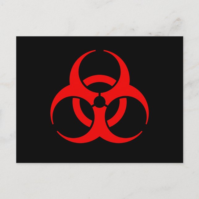 Biohazard Symbol Postcard (Front)