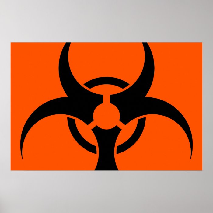 Biohazard Symbol Poster