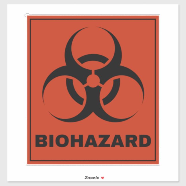 biohazard symbol sticker (Sheet)