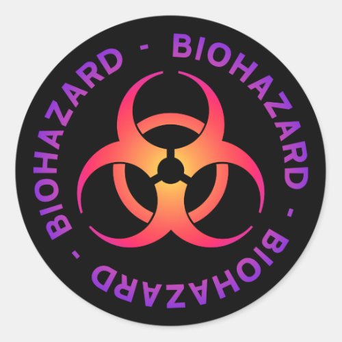 Biohazard Symbol Sticker